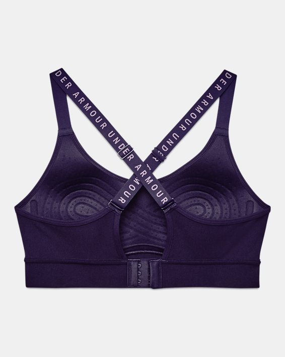 Damen UA Infinity Mid Sport-BH, Purple, pdpMainDesktop image number 9